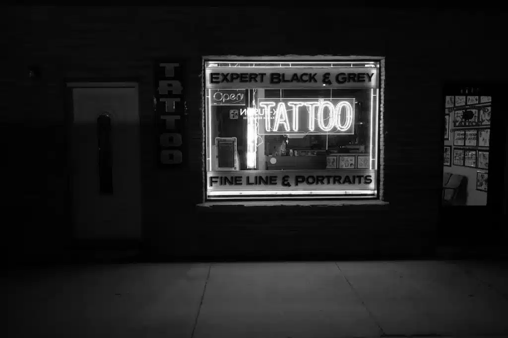 un salon de tatouage